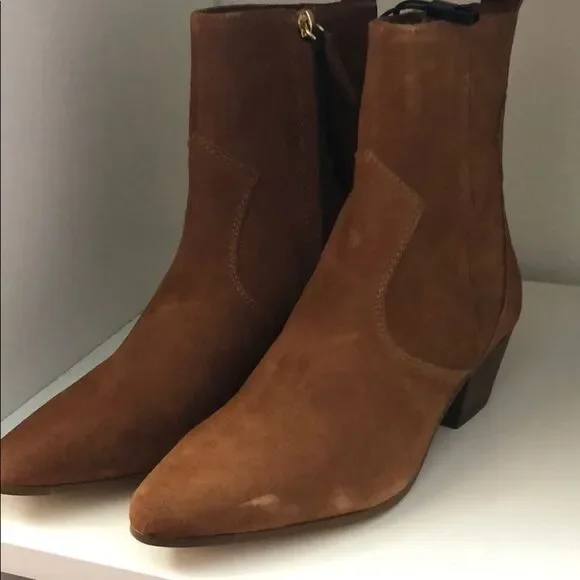 Zara Brown Ankle Boots - Picture 3 of 8